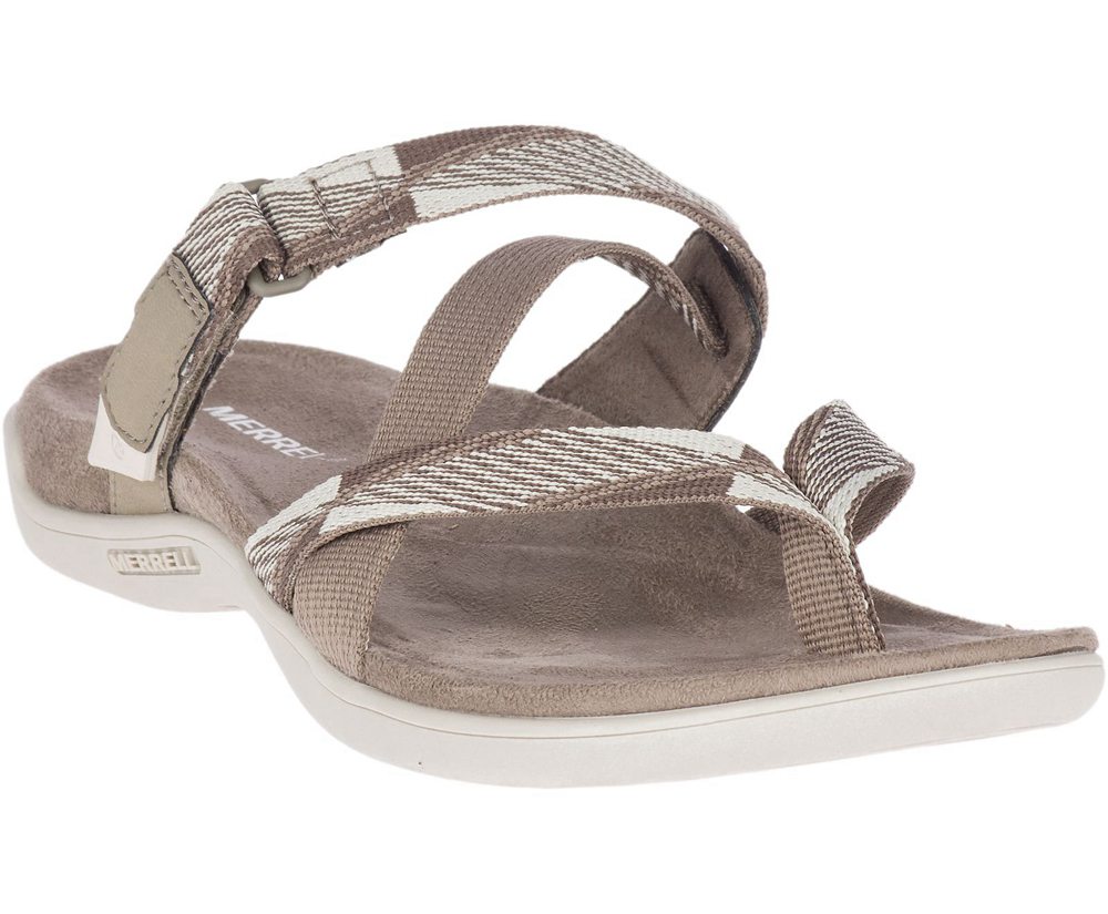 Merrell Sandals Grey - District Mendi Thong - Womens 05QSWFUZK